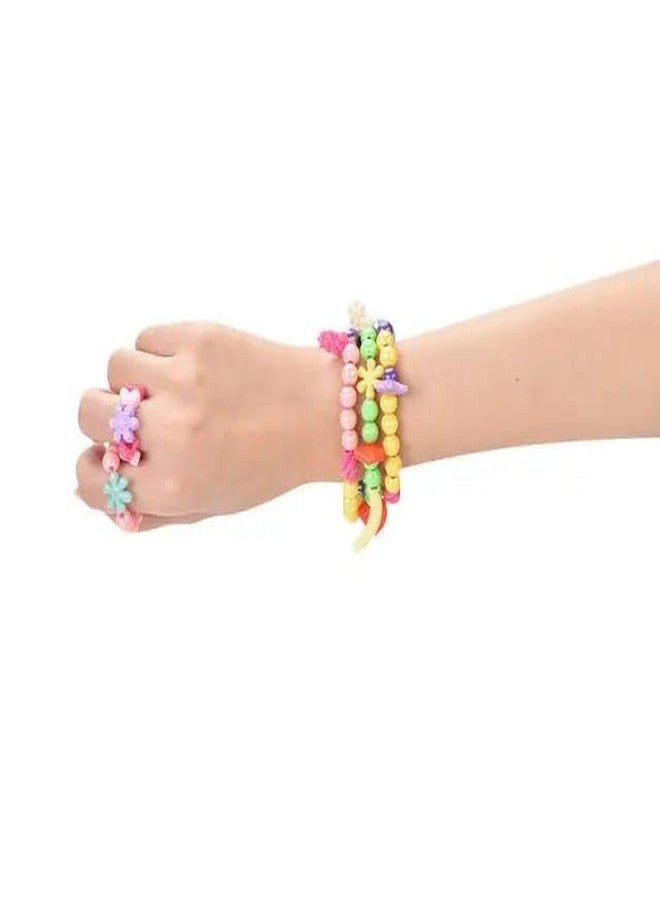 Tera13 TERA 13 ABS Beads for Kids Crafts Children's Jewelry Making Kit DIY Bracelets Necklace Hairband and Rings Craft Kits Birthday for 4, 5, 6, 7-Year-Old Little Girls, Kanjak Gifts (uni 1 pcs) - Image 5